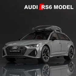 1:24 Audi RS6 Station Wagon 2022 Alloy Model Car Toy Diecasts Metal Casting Sound and Light Car Toys Vehicle