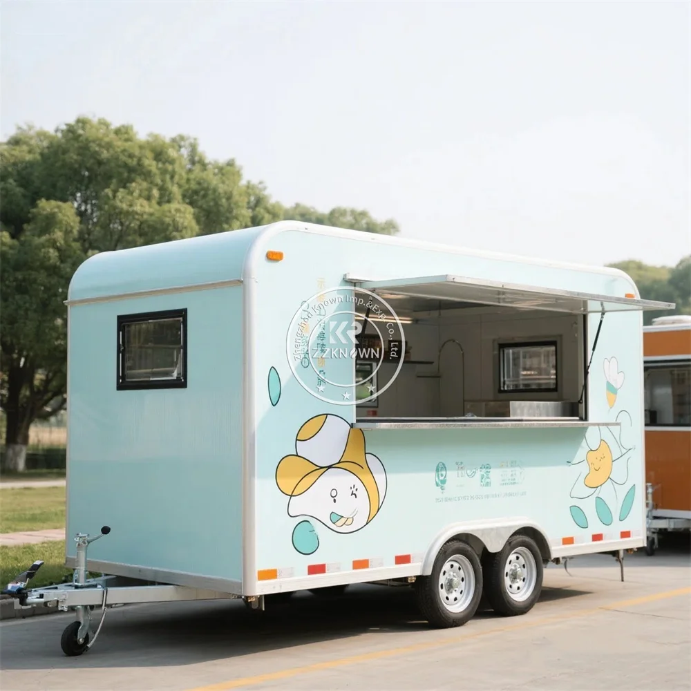 

Концессионный прицеп для еды с кухонным оборудованием, уличный кофе, киоск для мороженого, уличный ресторан, грузовик для фаст-фуда на продажу