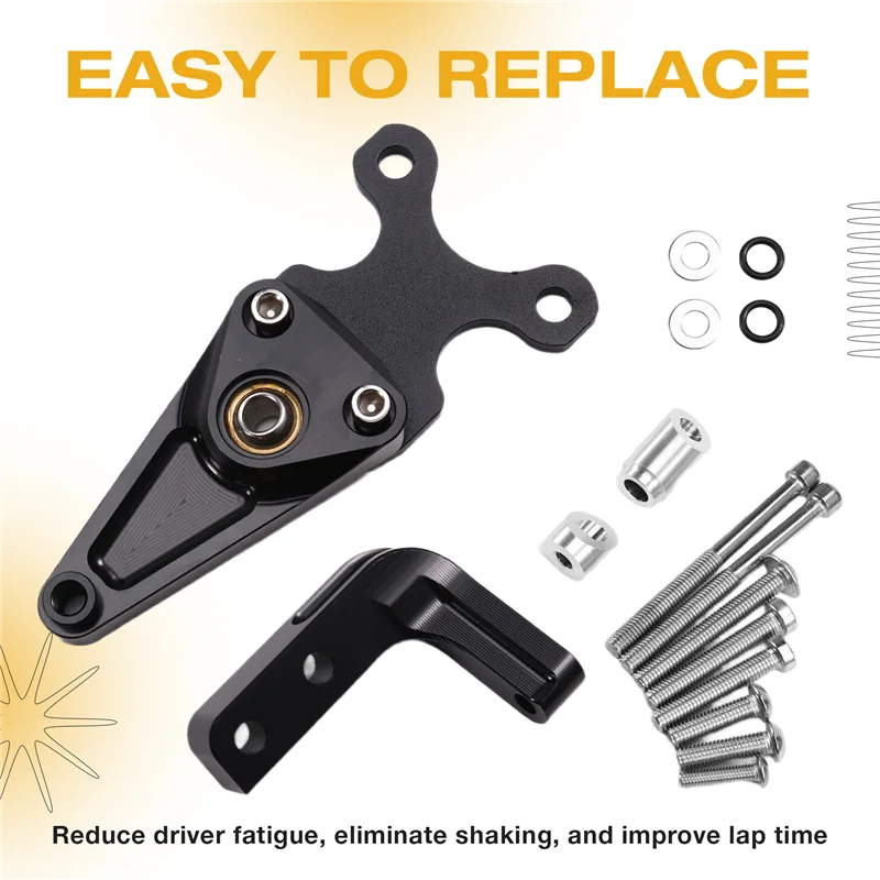 혼다 CBR650R CBR 650R 2019-2024 오토바이 조향 안정기 브래킷 키트 용 ABQB-댐퍼 장착 브래킷 키트 검정색