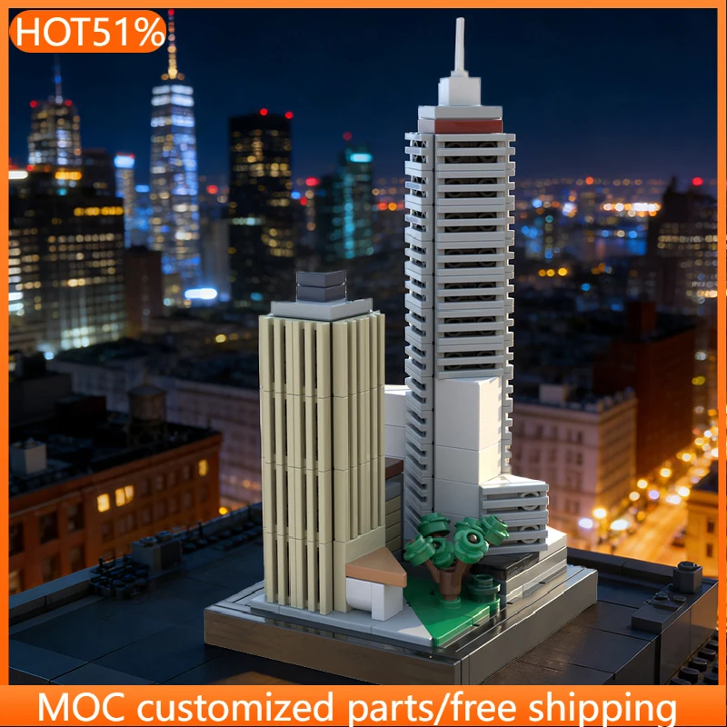 

212 PCS Construction Central Park MOC Customize Modular Building Block Simple Brick Educational Creative DIY Holiday Toy Gifts