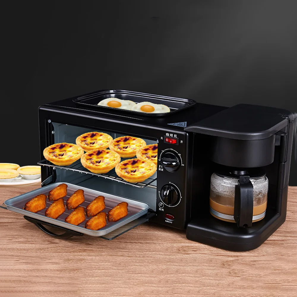 Multifunctional Breakfast Machine Household Three-in-one Breakfast Machine Coffee machine Roaster Bread Toaster Machine