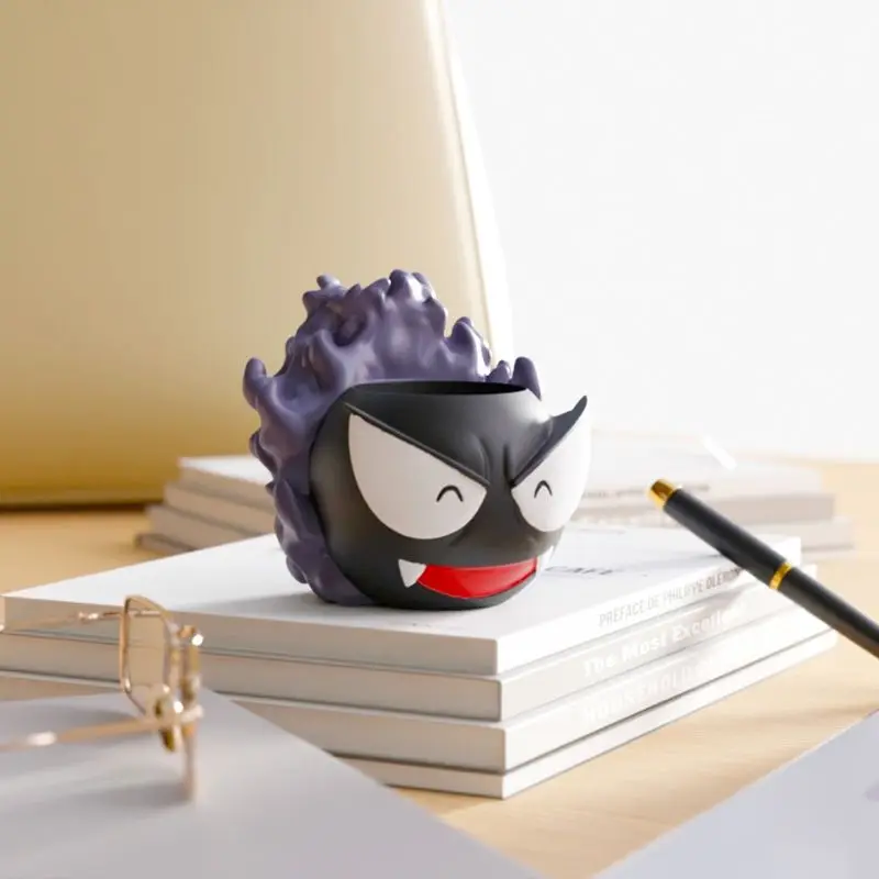 

Аниме Pokemon Gastly, креативные канцелярские принадлежности, держатель для ручек, экшн-фигурка, модель, горшок для кистей, офисный домашний декор, игрушки, подарок для детей