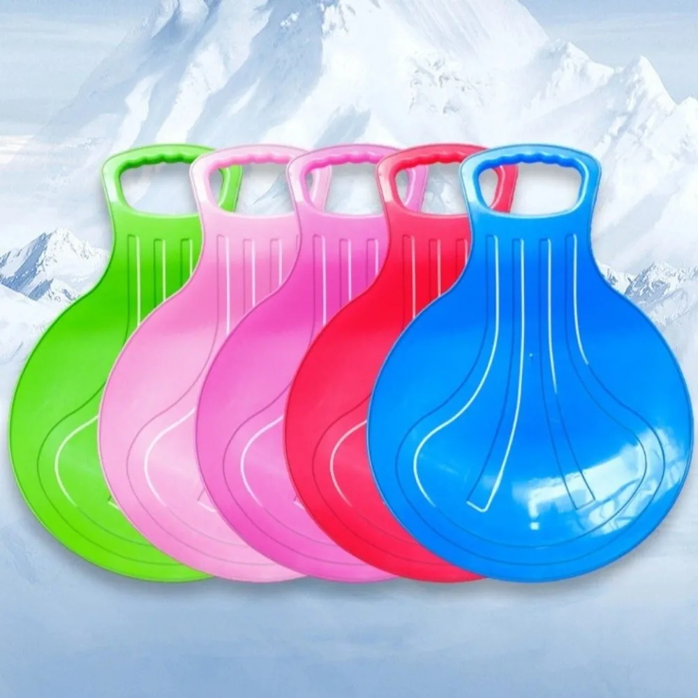 Safe Heavy Duty Grass Sliding Sled Large Size With Handle Skiing Board Thicken Durable Snow Sled Outdoor