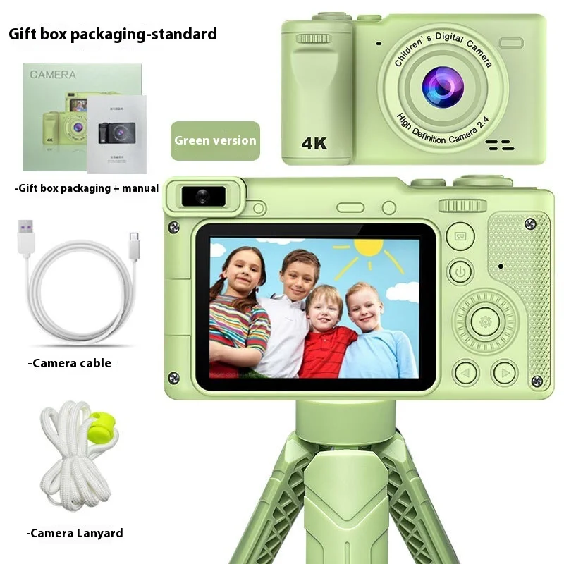 Digital Camera Dual Lens Ccd Camera Hd 1080P 48Mp 4X Zoom Small Point and Shoot Camera Gifts for Kids Travel Selfie Camcorder