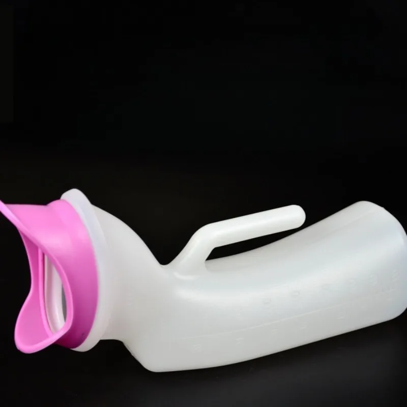 

4pcs Female Soft Mouth Urinal 1000ml Large Capacity Portable Urinal For Bedridden Elderly Women Night Use Convenient
