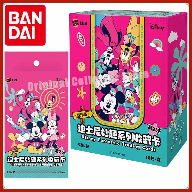 

Original Bandai Kakawow Trading Cards Disney Happy Edition The 2nd Bullet- Wonderful Fun Series Authentic Favorite Card Pack