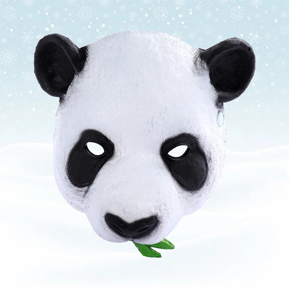 Halloween Party Funny Mask PU Big Panda Mask Carnival Party KTV Bar Face Mask Stage Performance Prop