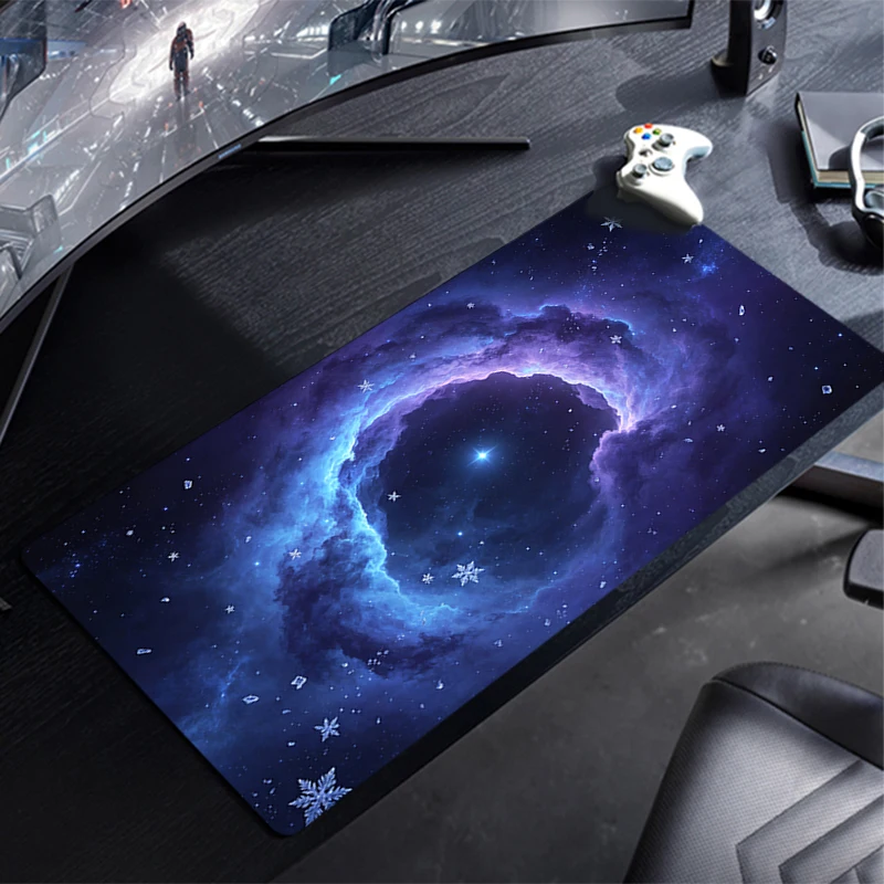Mouse Pad Cosmic Nebula Gaming Accessories PC Gamer alfombrilla xxl Computer Desk Mat Laptop Varmilo Keyboard Mousepad