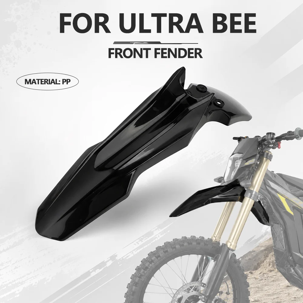 Front Mudguard Splash Fender For SURRON Ultra Bee Electric Pit Dirt Bike Wheel Cover Motorcycle Replacement Parts PP Off-road