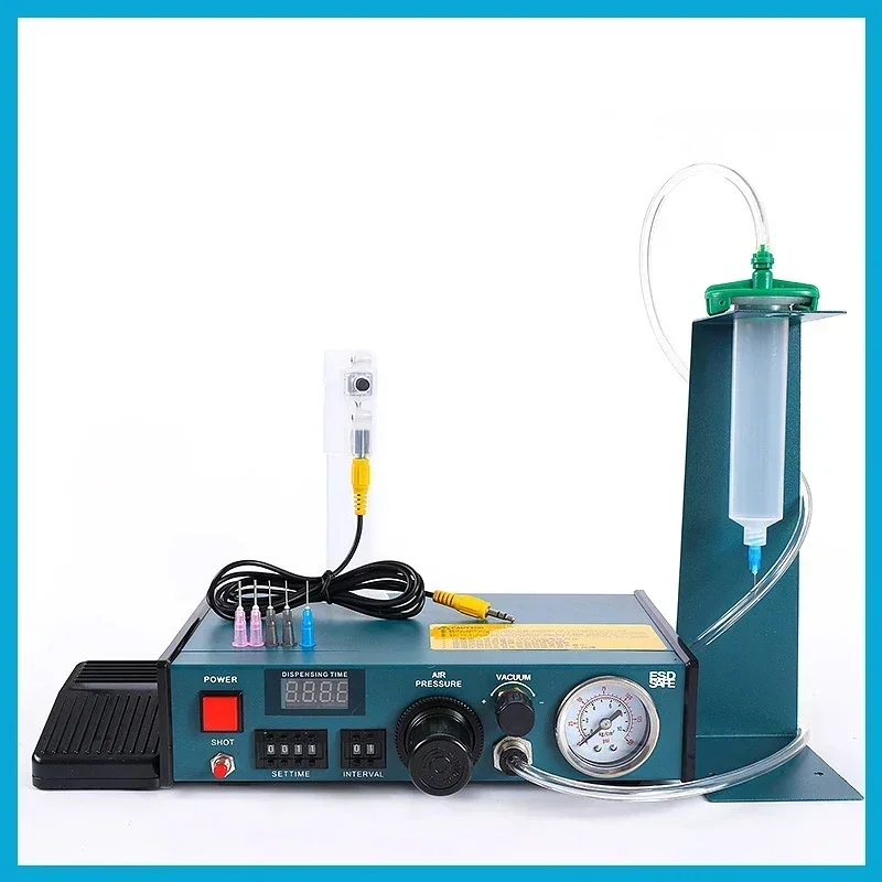 New BY-983A Automatic Dispensing Machine 110V/220V Epoxy Resin Automatic Glue Injection Machine Manual Pedal Glue Dispenser