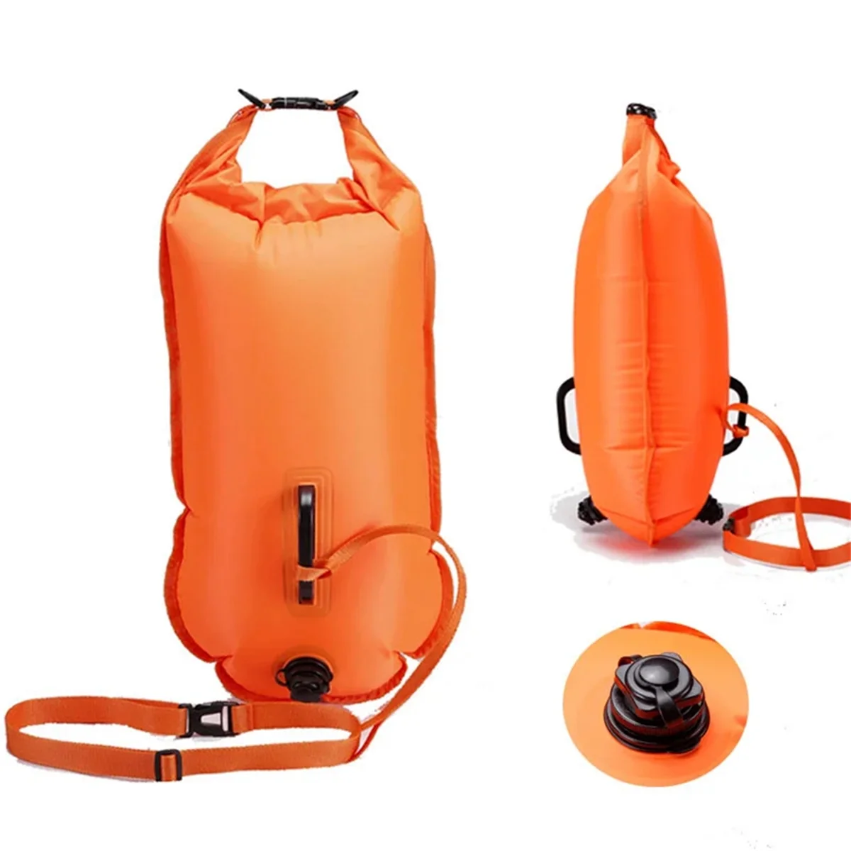 Swimming Buoy Safety Buoy Air Dry Bag Inflatable Float Bag Lifesaving Buoy Suitable for Buoy Swimming