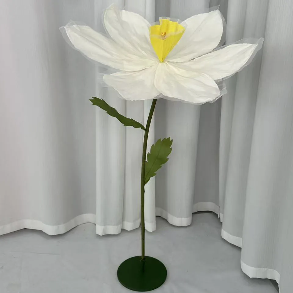 Simulated paper art, narcissus flower wedding stage props, beautiful Chen ornaments, internet famous showcase decoration