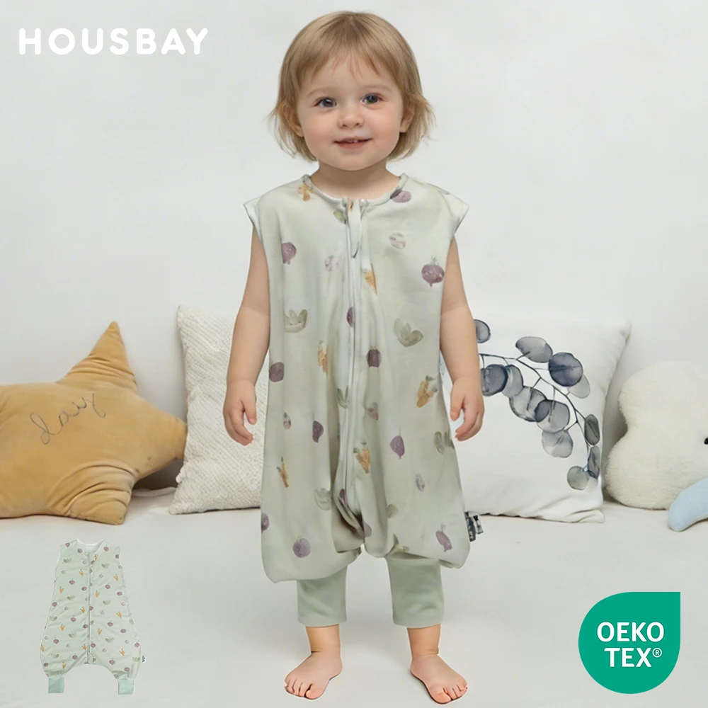 

Sleeping Bag For Children 1-6 Years High Quality 100% Cotton Comfort Baby Sleeping Pajamas Summer Thin Sleeveless Sleepsack