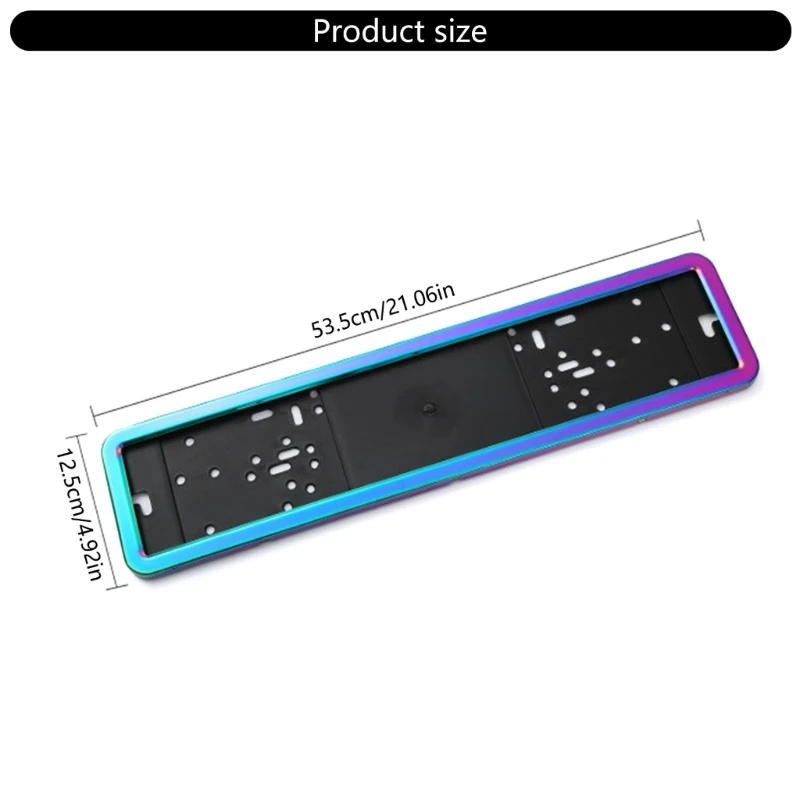حامل دعامة إطار لوحة الترخيص للديكور الخارجي للسيارة مقاوم للطقس #6