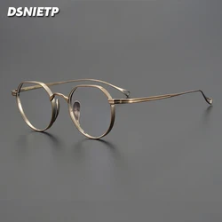 Vintage Pure Titanium Reading Glasses Men Photochromic Anti Blue Light Prescription Glasses Women Luxury Brand Myopia Eyewear