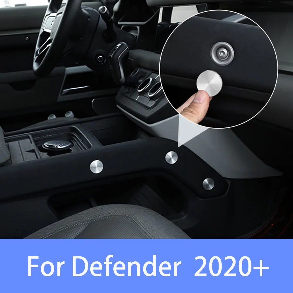 20-25 For Land Rover Defender car interior stickers, door screw protection cover, central control screw cap protection sticker