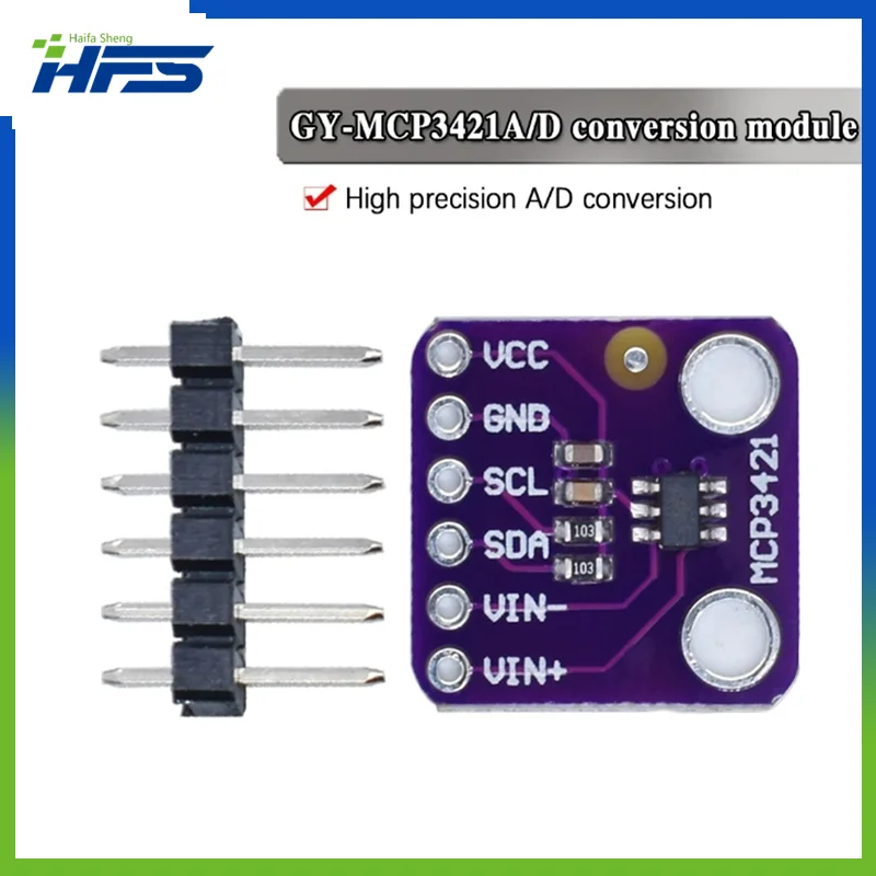 MCP3421 I2C SOT23-6 delta-sigma ADC Evaluation Module Board For PICkit Serial Analyzer Module GY MCP3421