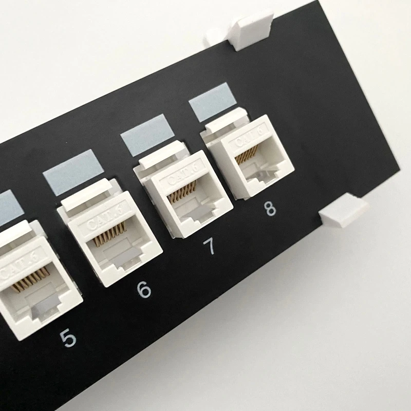 8 Ports for Cat 6 Tool-less UTP Module Patch Panel RJ45 Networking Cable Adapter Ethernet Distribution DropShipping