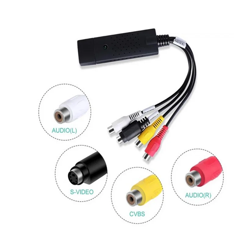 USB 2.0 Audio Video VHS VCR to DVD Converter Capture Card Adapter Digital Format