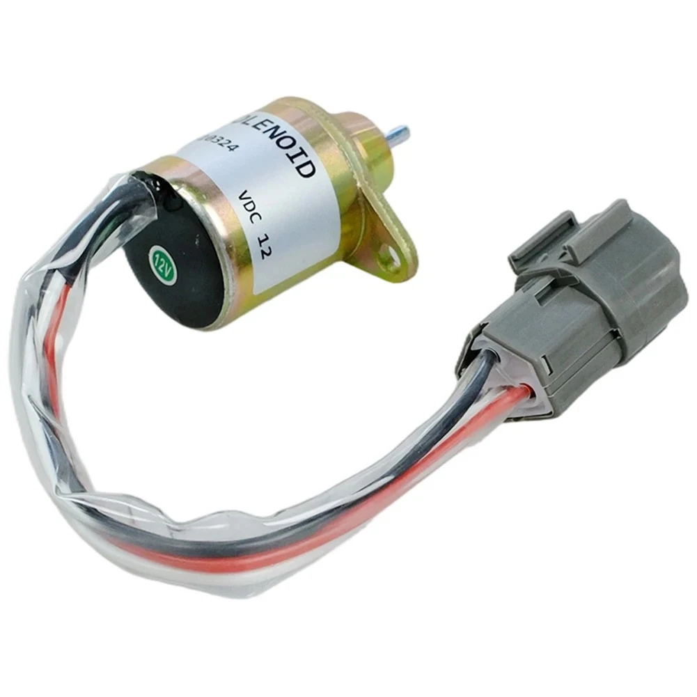 Fuel Shut Solenoid 12v For Yanmar Engine Stop Solenoid 119233-77932 Fits For Bulldozer For Excavator For Tractor Fuel System Par