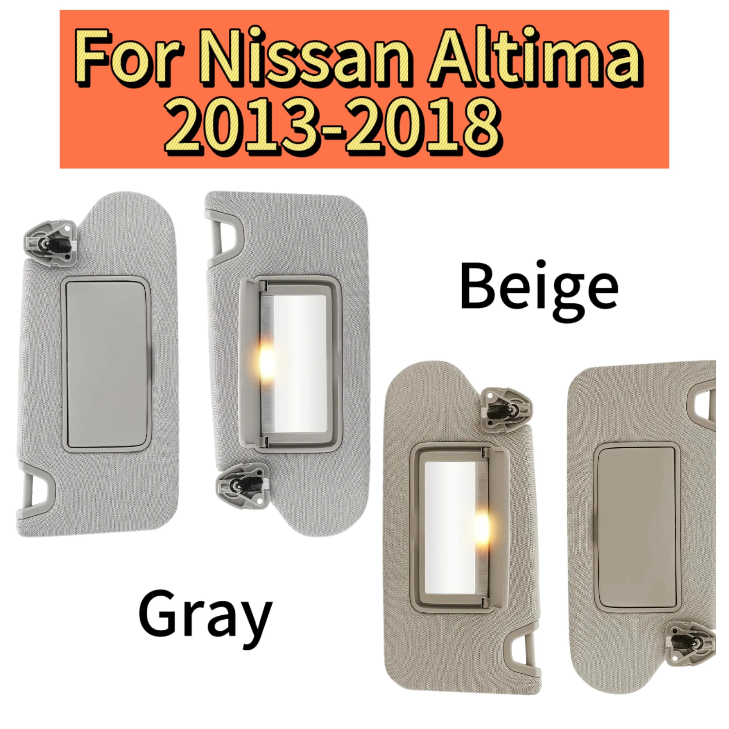 For Nissan Altima 2013 2014 2015 2016 2017 2018 Front Sun Visor Sunvisor Panel Sunshade Board Left Right Side Car Accessories
