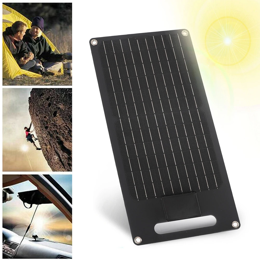

Lightweight Portable 40w Single For Crystal Solar Panel Multifunctional Handle Solar Battery Charger Solar Trickle Car Battery