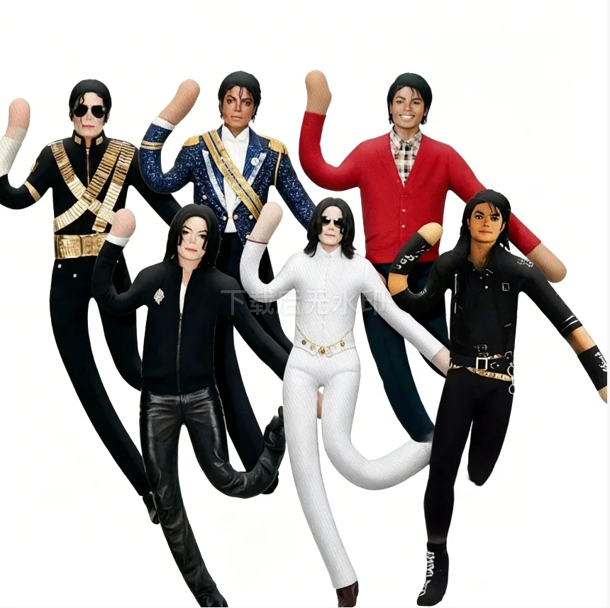 Poupée en peluche articulée Michael Jackson pour cosplay, figurine décorative pour chambre, déguisement MJ, fête d'Halloween