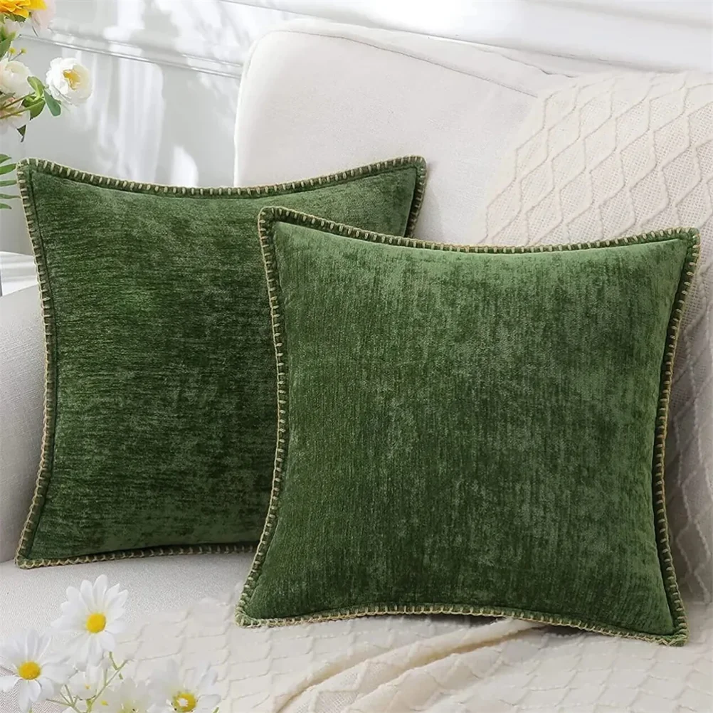 

Chenille Cushion Cover 45x45 Pillow Cover Sofa Decorative Throw Pillow Case Soft Luxury For Living Room Decor