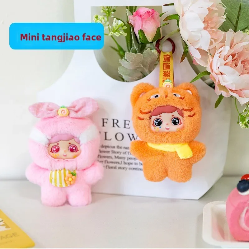 Süße bunte Mini-Puppe mit Vinyl-Gesicht, Plüschtier, Tasche, Anhänger, Geburtstagsgeschenk, Mini-Puppe