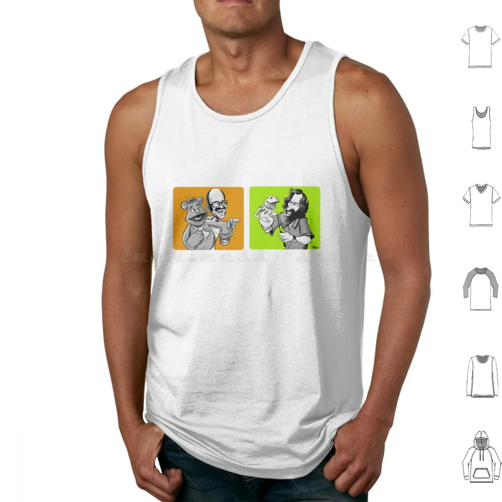 Frank And Jim Tank Tops Print Cotton Frank Oz Jim Henson Puppetry Fozzie