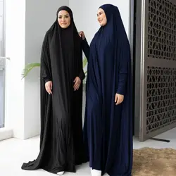 Muslim Plain Prayer Hijab Dress Turkey Soft Abaya Women Loose Islamic Clothing Long Abayas