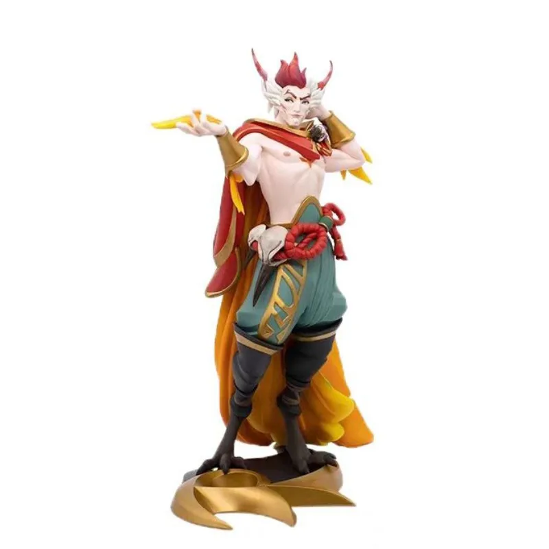 ฟิกเกอร์ตัวละครจากเกม League of Legends ยอน, ยาซู, อากาลี, เวย์น, ลีซิน, ไซอาห์, จินซ์, วี และเทรช ของเล่นสะสมสำหรับเด็ก