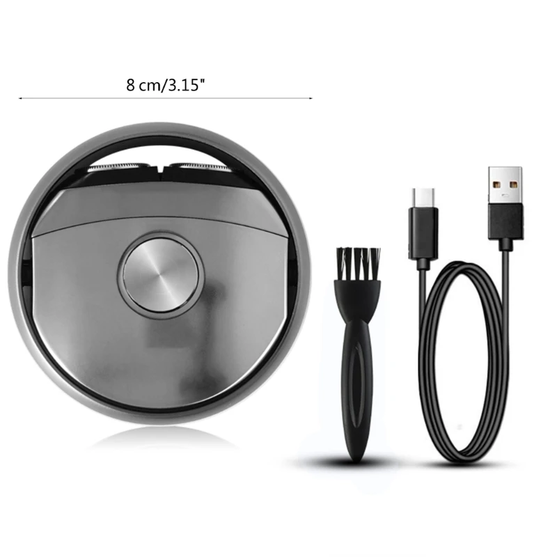 M2EE Alat Cukur Perjalanan Listrik Portabel Pisau Cukur Elektronik Pria USB Isi Ulang Tanpa Kabel