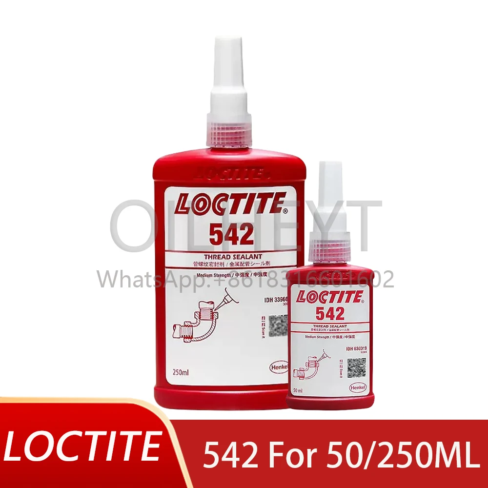 Loctite 542 Pipe Thread Sealant Hydraulic and Pneumatic Pipeline Metal Curing Agent