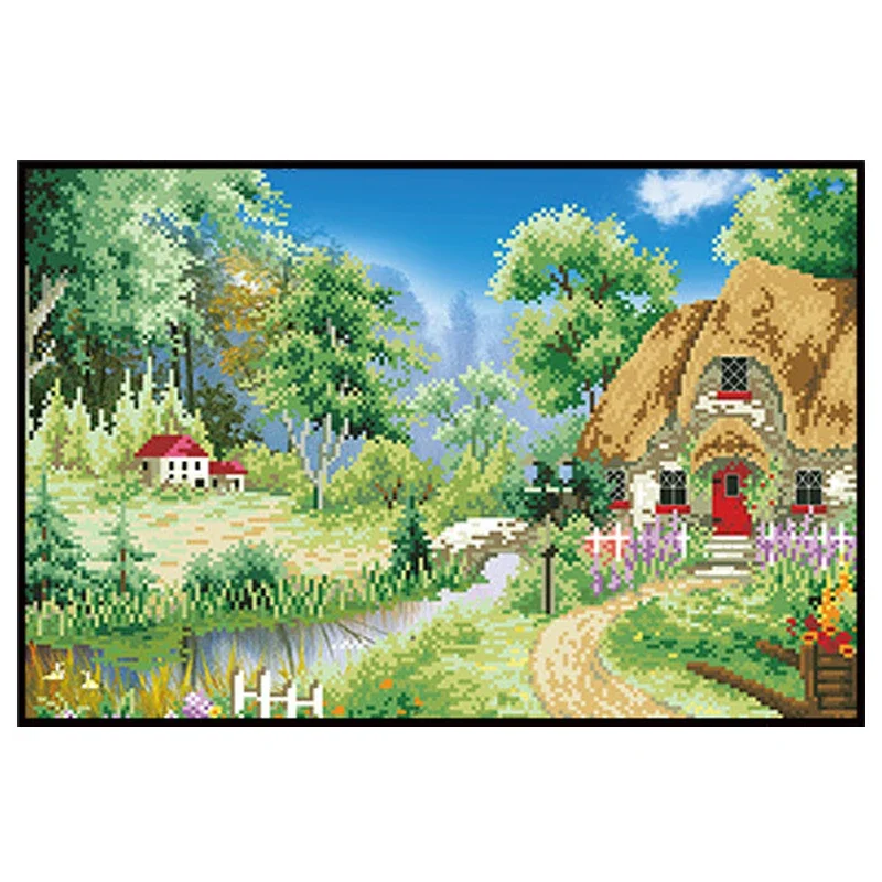 5D Diamond Painting Rural Four Seasons DIY Full Diamond Embroidery Restaurant Office Room Home Decor Diamond Cross Stitch Kits