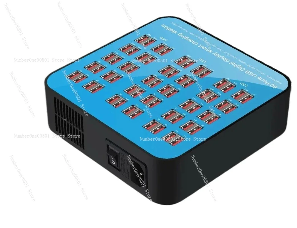 Current 60A single port 5V2A high power 300W smart multi-hole multi-port USB charger