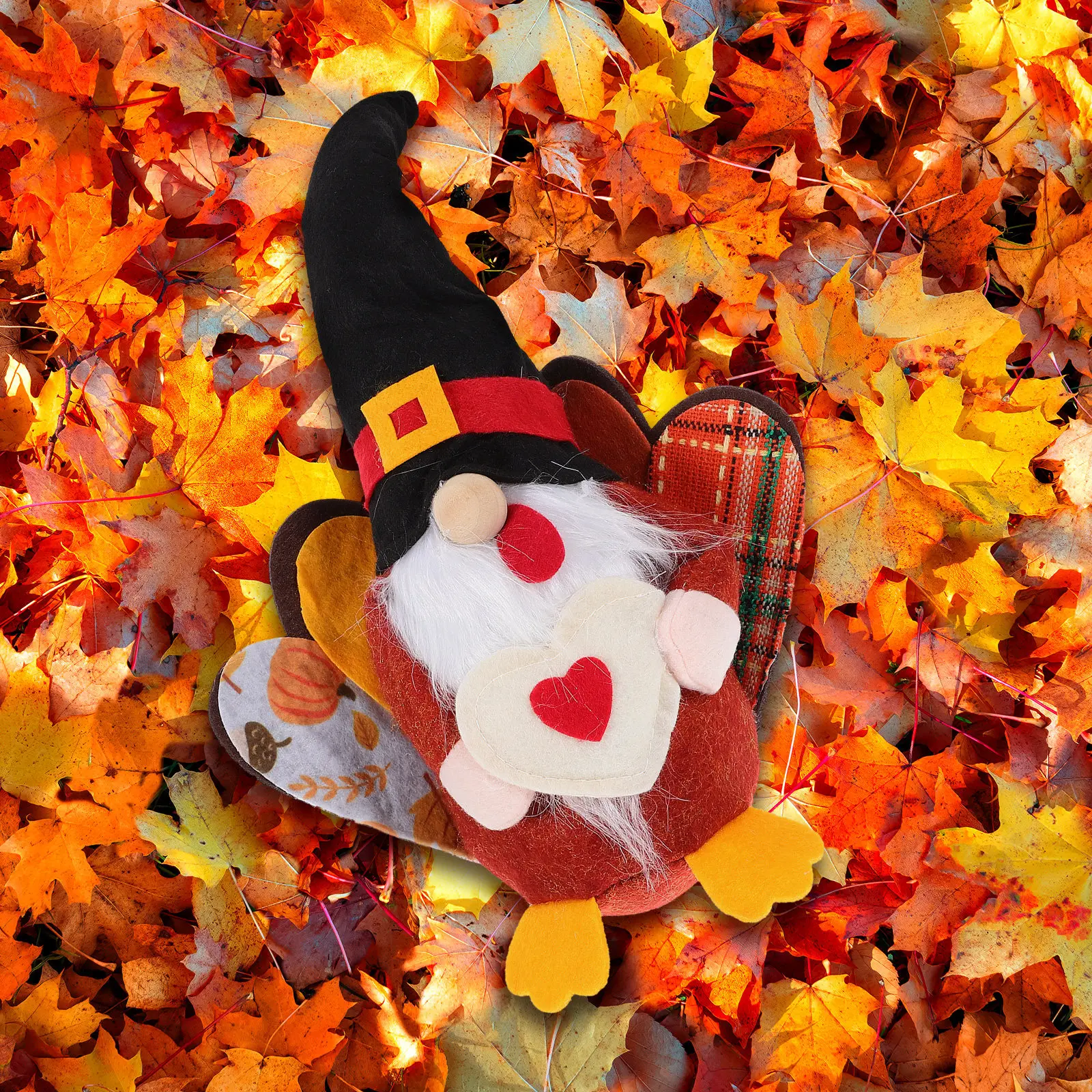 

1Pcs Faceless Adornment Thanksgiving Cloth Decoration Orange Creative Festival Harvest Party Decor Lovely Soft Home Ornament
