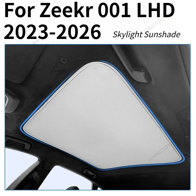 

Sunroof Sunshade Blind Sun Protection Roof Panoramic Sunroof Silicone Suede Material For Zeekr 001 LHD 2023-2026 Exterior Parts