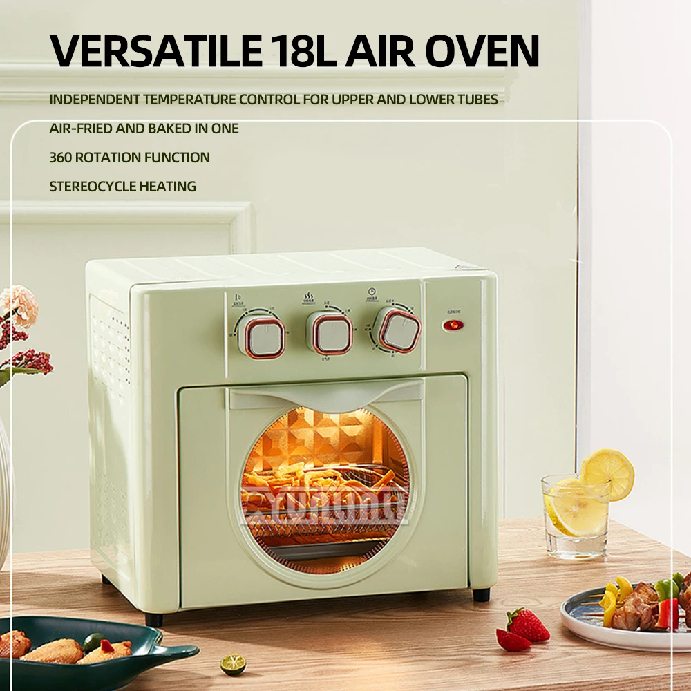 18L Air Fryers Household Large Capacity Baking Oven Air Fryer All-in-one Machine Electric Ovens