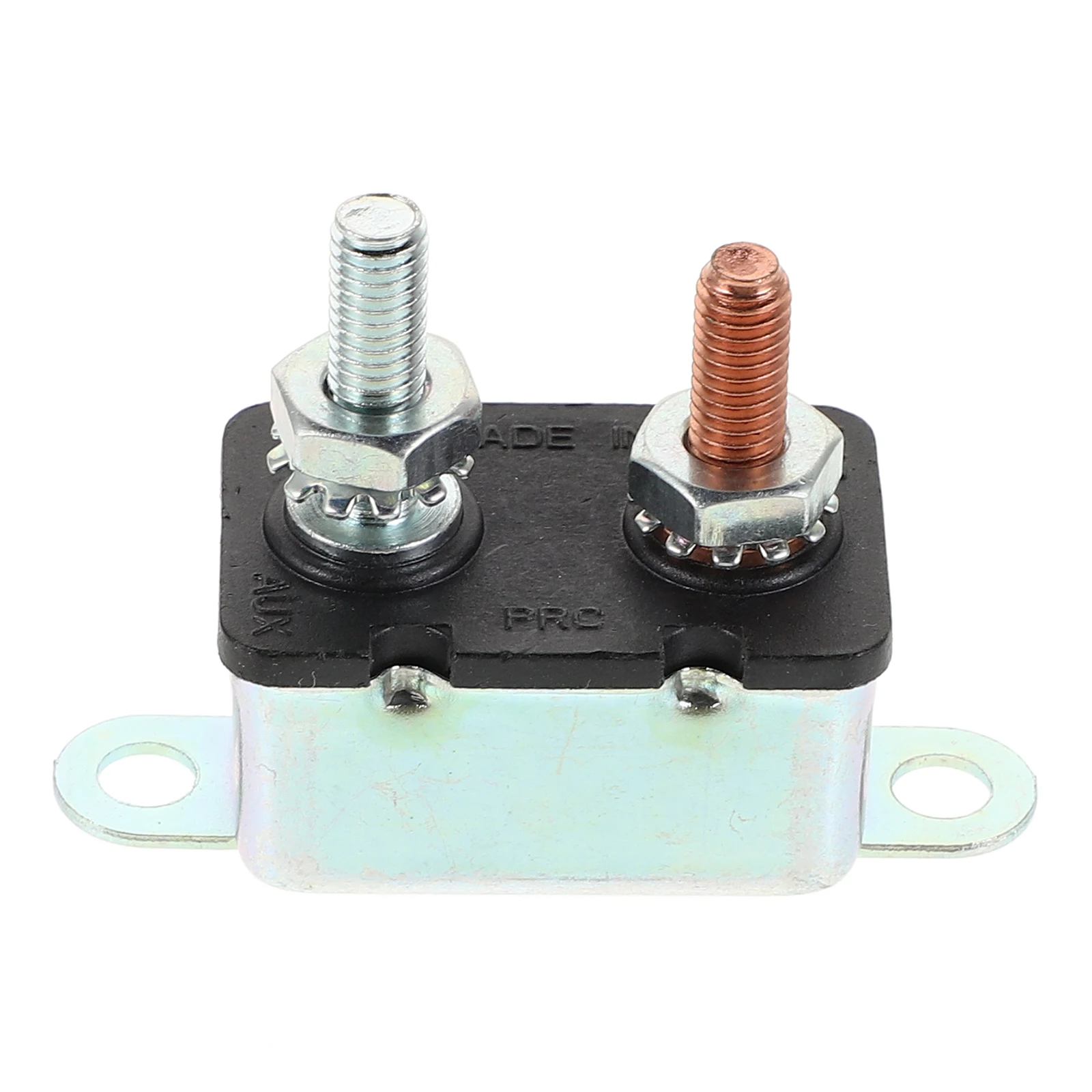

Vehicle Current Protector 30A Auto Reset Circuit Breaker Car Audio Iron Shell Fuse Box Mounting Hole Efficient Protection