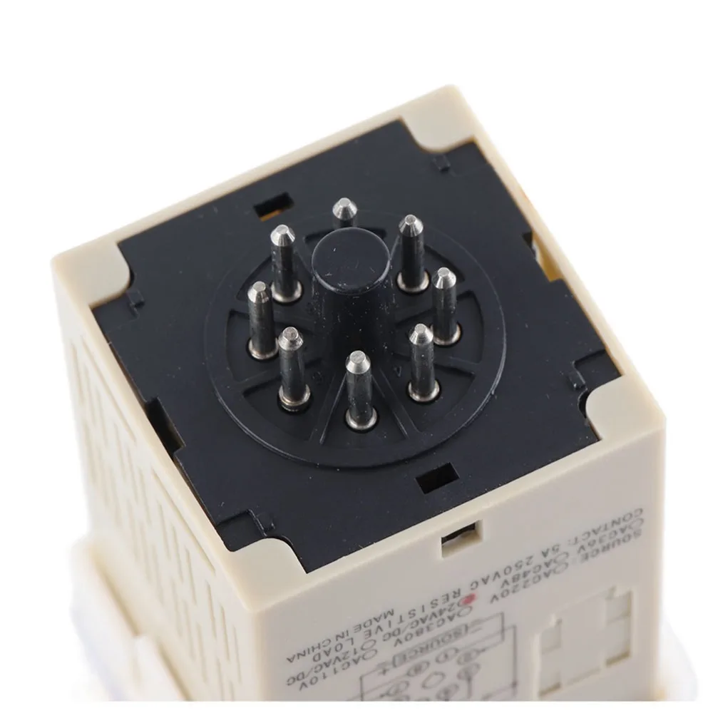 DH48S-2Z Time Relay 0.01S-9999H LCD Display Digital Time Relay 24VAC/DC Double Time Delay Relay Timing Applications