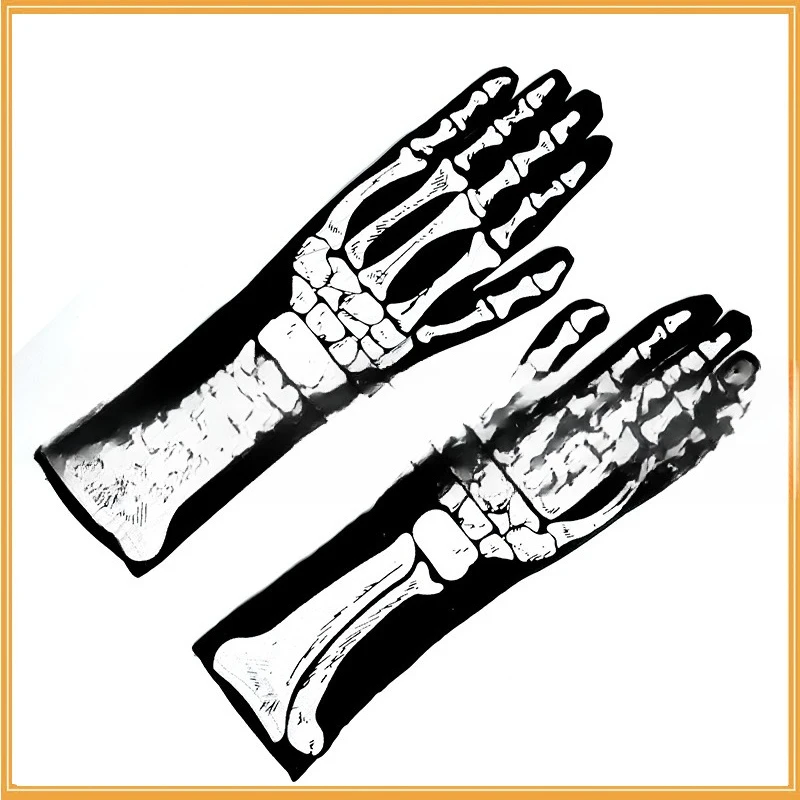 Guanti con calzini scheletro di Halloween Guanti con zampa fantasma horror sanguinante della morte