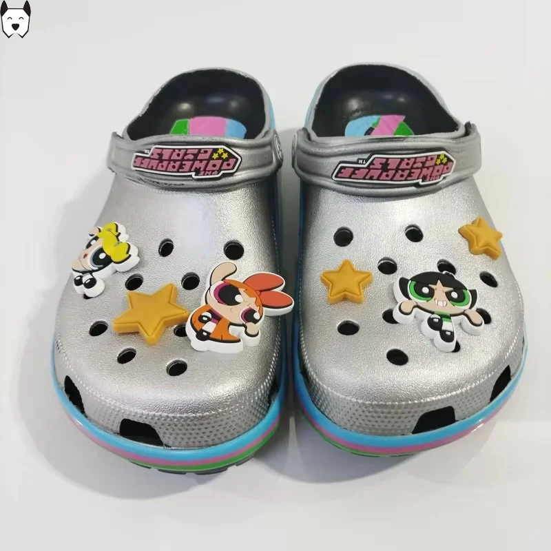 

Flying Policewoman Super Cute Printing Summer Children'S Cave Shoes Slippers Sandals Parentchild Outdoor Beach Shoes Thick Soles