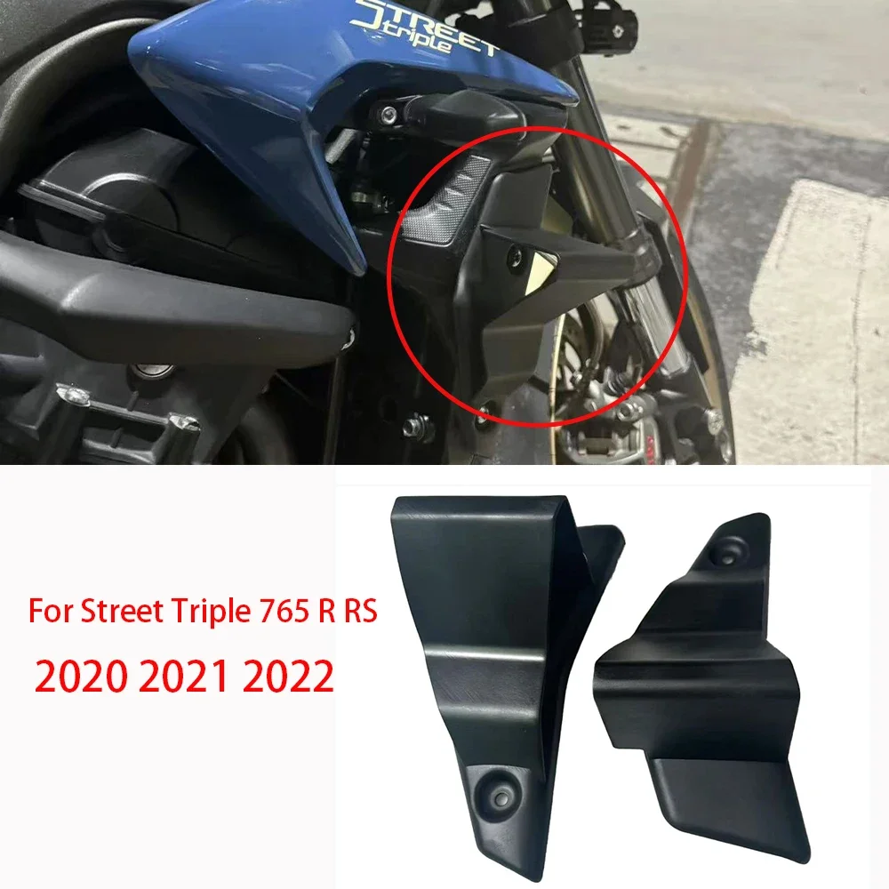 

For Triumph Street Triple 765 RS 2020-2022 Motorcycle Side Wing Side spoiler FRONTAL SPOILERS Front spoiler Lower spoiler flank