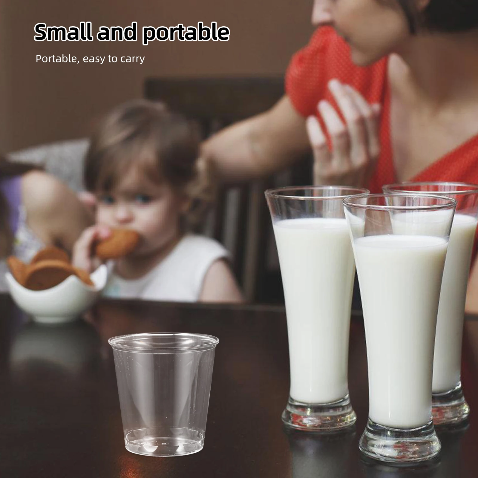 

100pcs Thickened Disposable Tasting Cups 60ml 2oz Cocktail Mini Drink Cups for Bars Parties Restaurants Family Juice