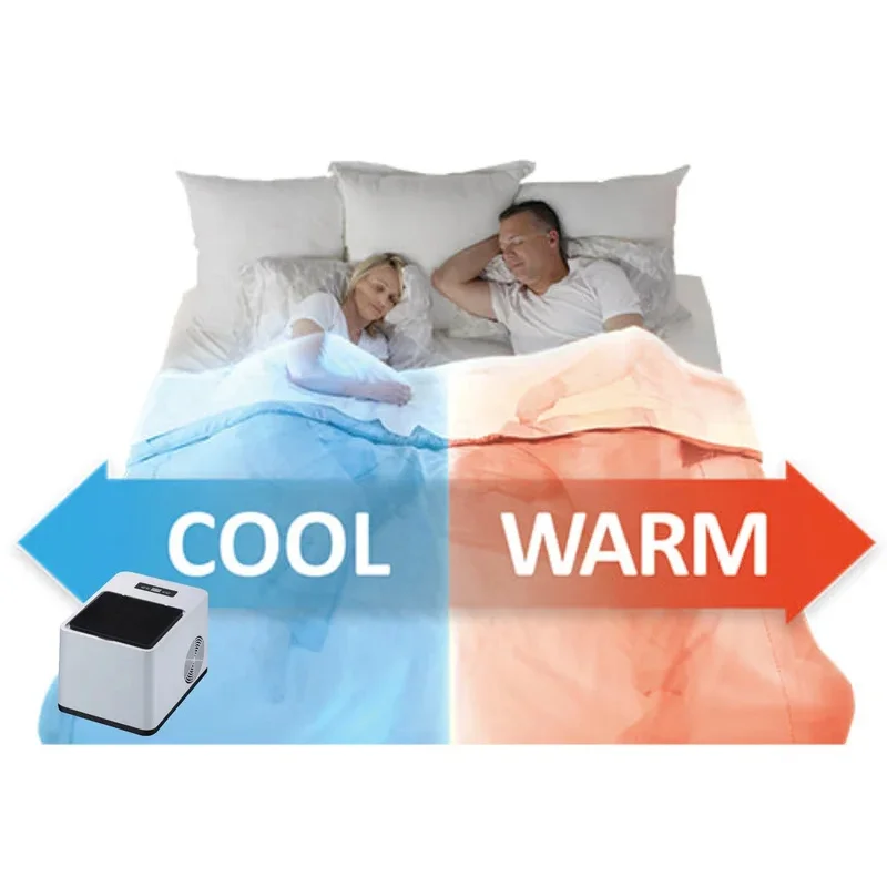 Portable indoor bed air cooler home and outdoor mattress conditioner bed system cooling  pad for night sweats