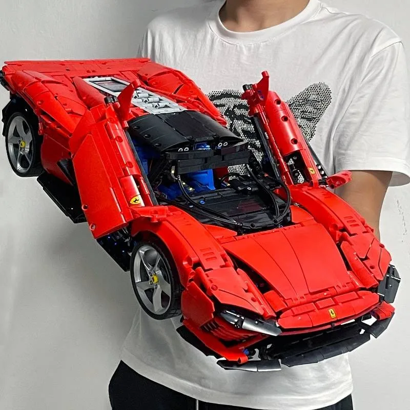 

3778 деталей, техническая модель суперкара Daytona SP3, конструктор, игрушка-спорткар для детей, подарок на день рождения для парня, совместим с 42143
