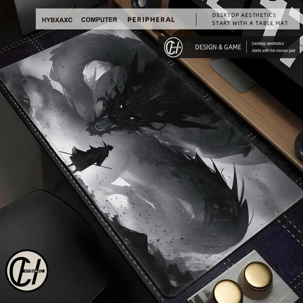 Chinese Dragon Mouse Pad Mousepad Large Gaming Mouse Pad LockEdge Thickened Computer Keyboard Table Desk Mat
