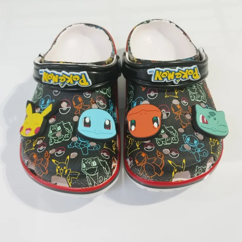 

Squirtle Bulbasaur Charmander Pikachu Non-Slip Breathable Clogs - Parent-Child Outdoor Beach Sandals & Slippers Festival Gift