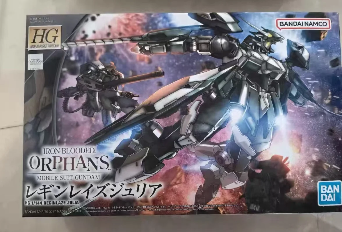 

Bandai Original Gundam Model Kit Anime Figure HG IBO 1/144 REGINLAZE JULIA Anime Model Toys for Boys Gifts Original Box